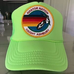Aviator Nation Lime Green Trucker Hat